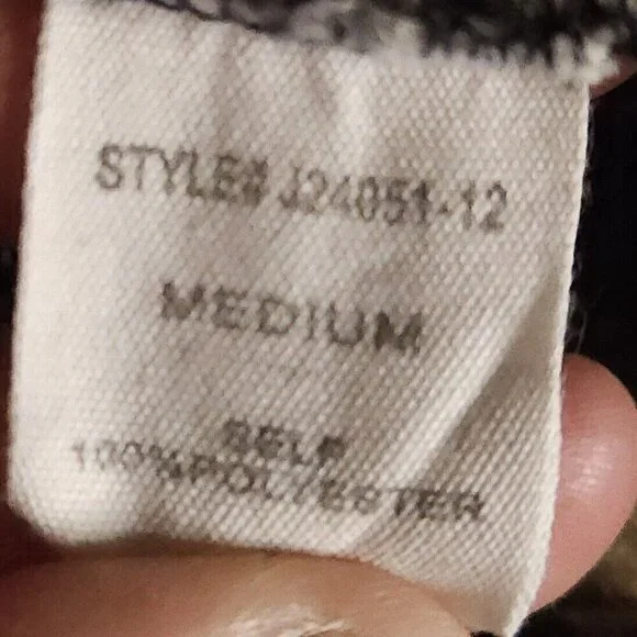 Altar'd State Cream Red Blue Flannel Plaid Vest Medium - Picture 7 of 7